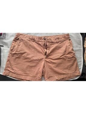 Goodthreads Men’s Chino Shorts Brown Casual Flat Front Size 34